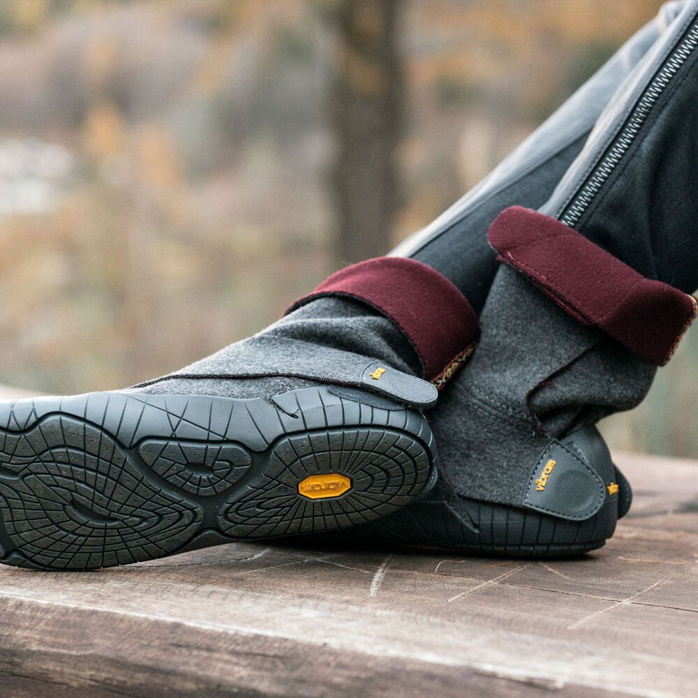 Vibram Furoshiki Dame Støvler Grå - Russian Felt Mid - 8437NTLBO